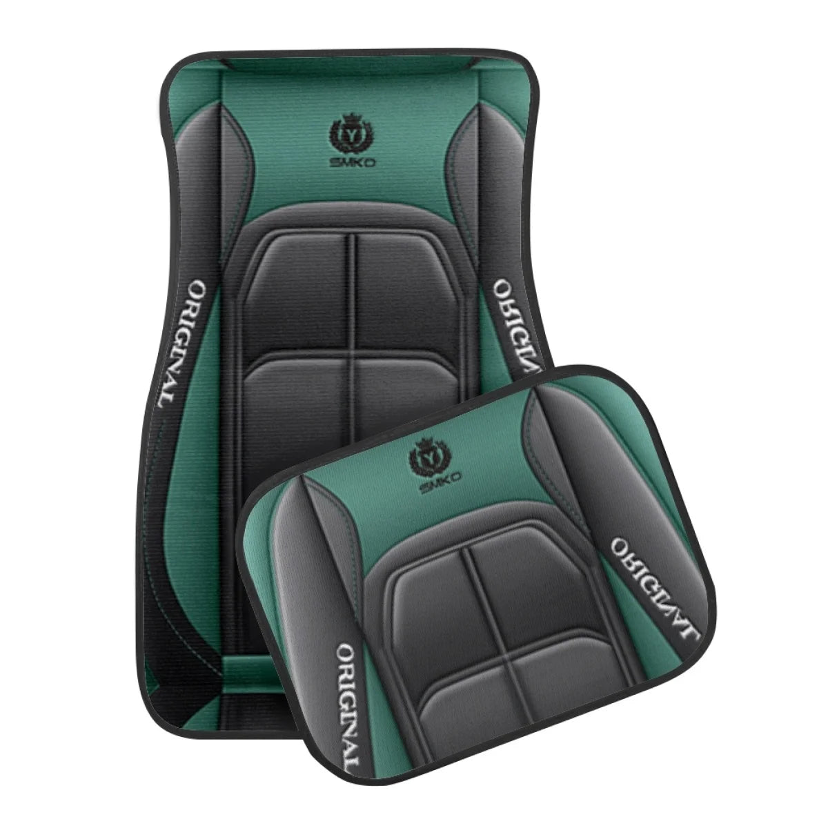 4pcs Elegant Car Floor Mats - Non-Slip, Easy-Clean Polyester All-Season Floor Mats Universal Car Carpet Interior Accessories ﻿