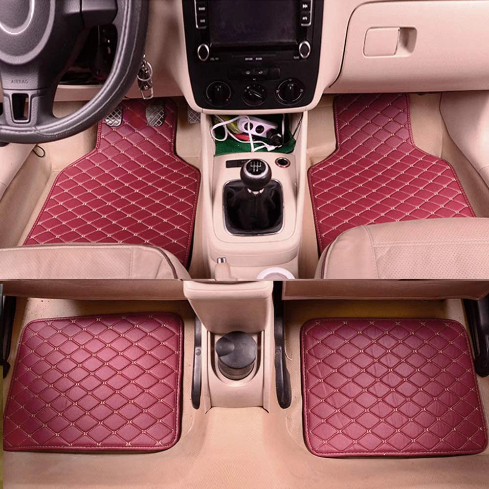 4Pcs Universal Car Floor Mats Carpet Mat Waterproof Anti-dirty Floor Mats for  GREAT WALL M1 M2 M4 Hover H3 X200 Hover H6