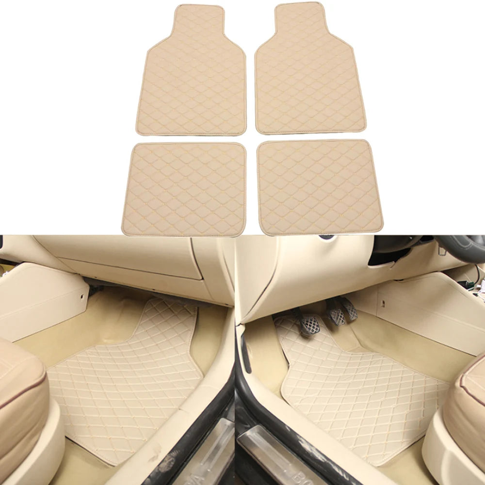 4Pcs Universal Car Floor Mats Carpet Mat Waterproof Anti-dirty Floor Mats for  GREAT WALL M1 M2 M4 Hover H3 X200 Hover H6