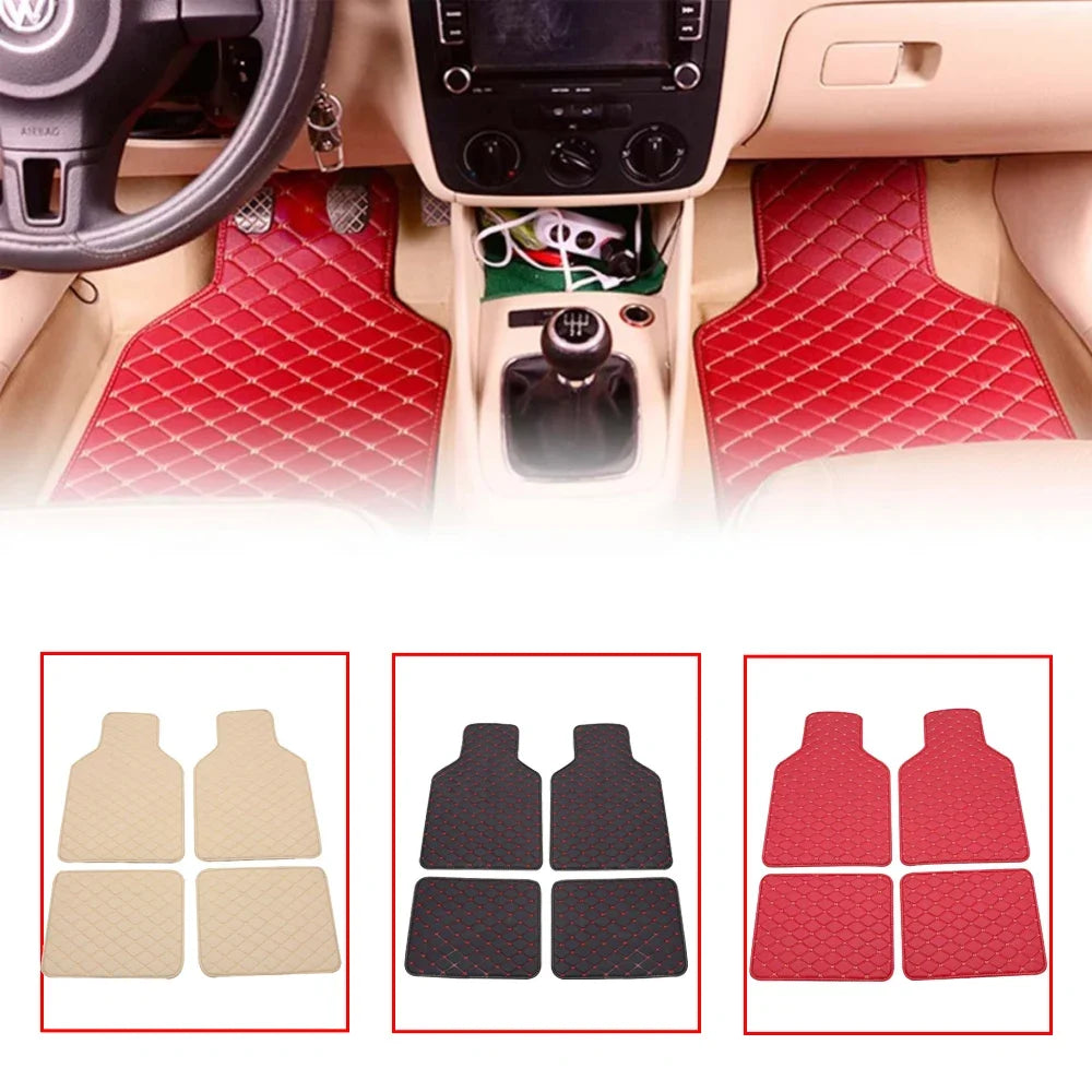 4Pcs Universal Car Floor Mats Carpet Mat Waterproof Anti-dirty Floor Mats for  GREAT WALL M1 M2 M4 Hover H3 X200 Hover H6