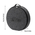 Car Cables Organizer Bag Felt cloth Auto Rechargeable Storage Tidy EV Charging Plugs Equipment Container Bag Cars Accessories