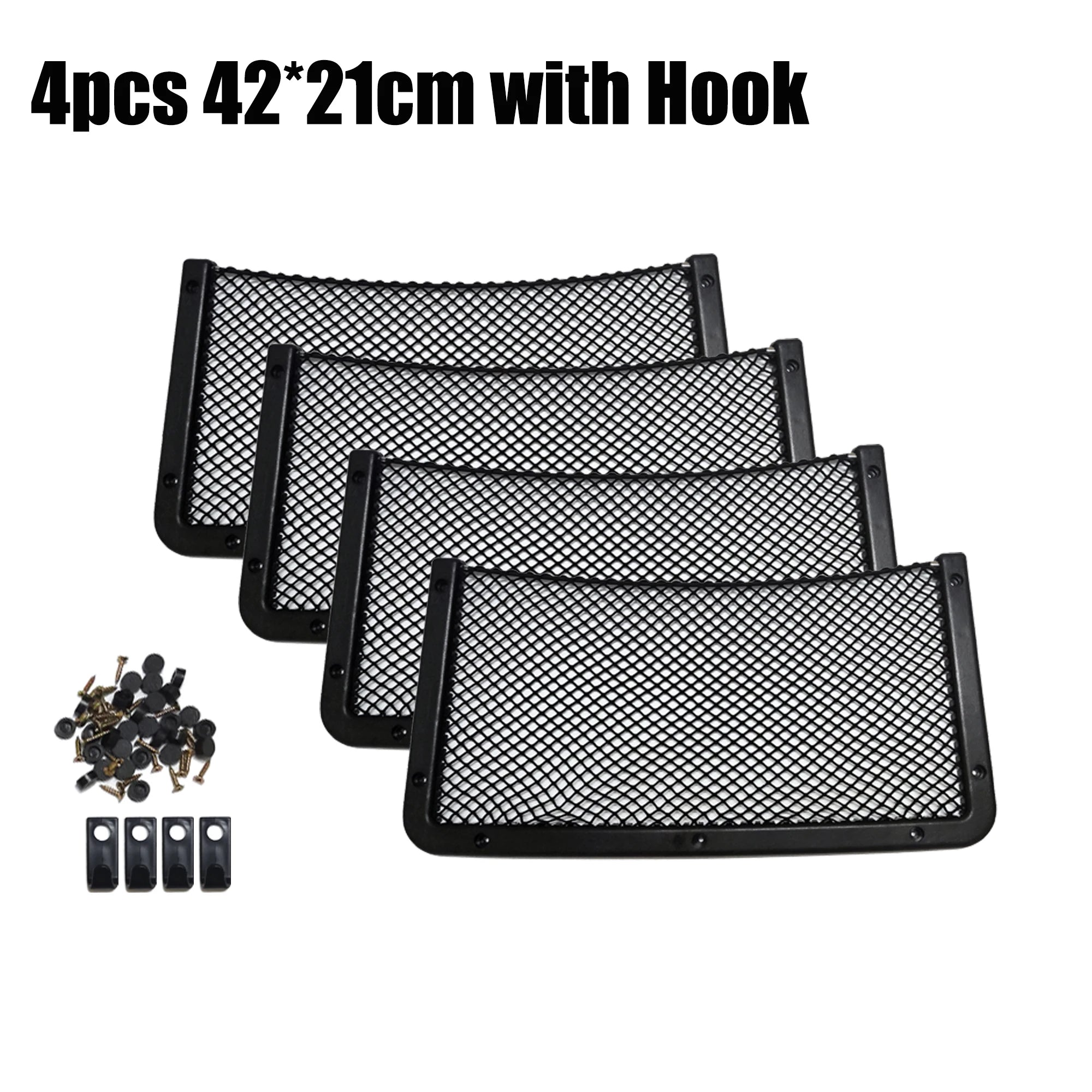 42x21cm/36x18cm/32x21cm/32x17cm Car Organizer Net Pocket Car Net Bag Phone Holder Rack Storage Mesh For Car Caravan Motorhome