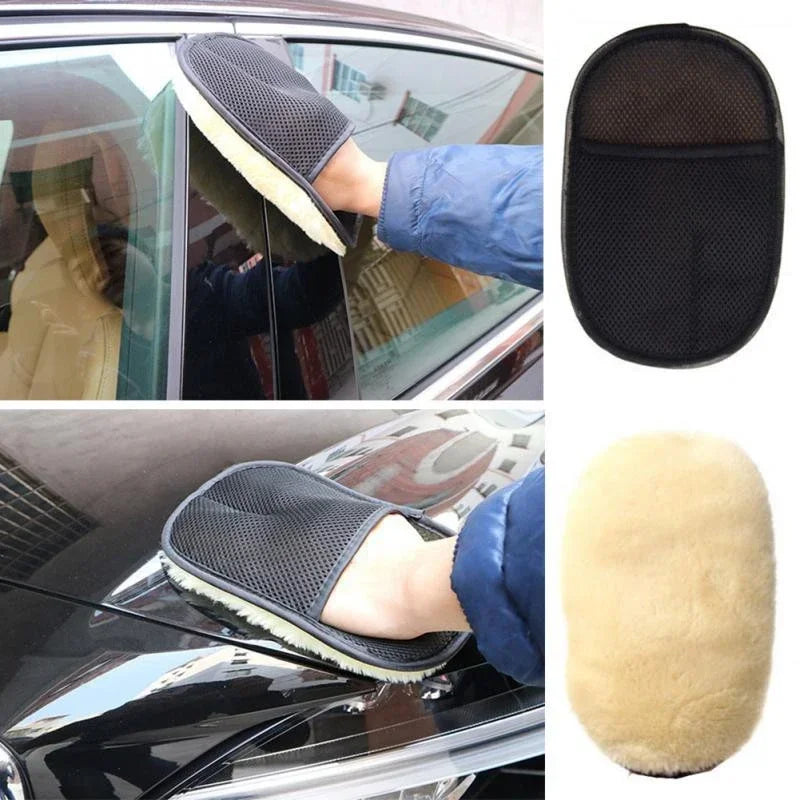 1/10Pcs Car Cleaning Sponge Glove Car Polishing Washing Mitt Gloves Microfibre Wash For Automotive Kitchen Homes Cleaner Wool