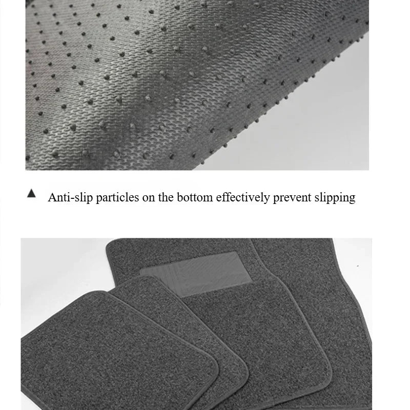 4 Pcs Set Of Universal Car Floor Mats Complete Set Of Non-Slip And Waterproof Suitable SUVs Sedans Trucks Vans Other Vehicles
