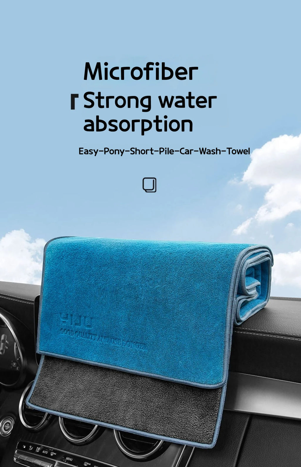 75X35cm Microfiber Car WashIing Towel Lint-Free Car Cleaning Towels Tools Ultra-Soft Drying Cloth Car Detailing Washing Supplies