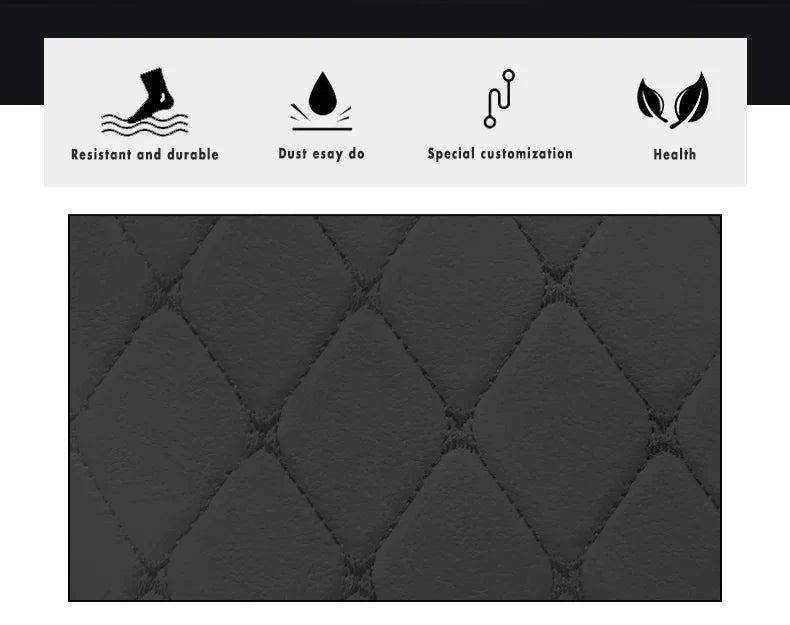 Universal Car Floor Mats Artifical Leather Fit 98% Auto Parts Models Interior Accessories Foot Pads Rugs Custom Cover Waterproof