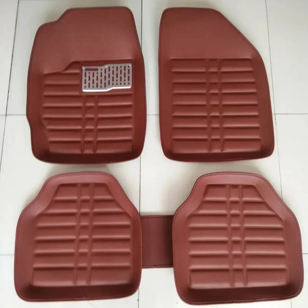 Car floor mat universal anti slip mat new car interior PU leather durable anti slip mat Accessories