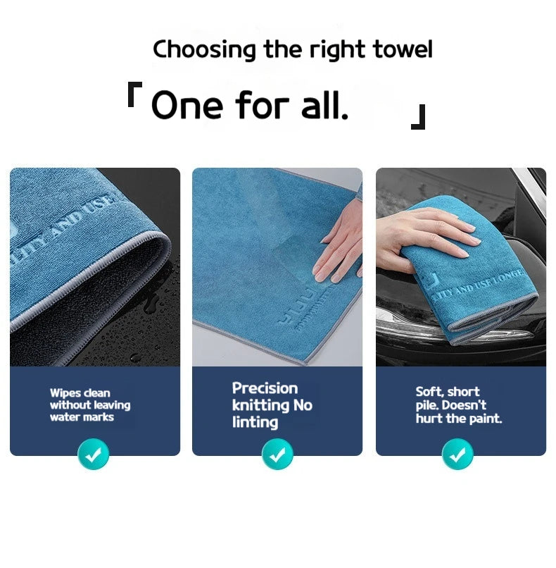 75X35cm Microfiber Car WashIing Towel Lint-Free Car Cleaning Towels Tools Ultra-Soft Drying Cloth Car Detailing Washing Supplies