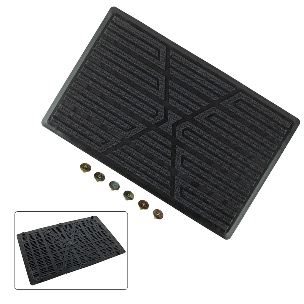 1*Universal Car Floor Pad PVC Pedal Plate Anti Skid Foot Heel Scuff Plate Car Floor Mat Non-Slip Carpet Patch 23×15cm Car Mats