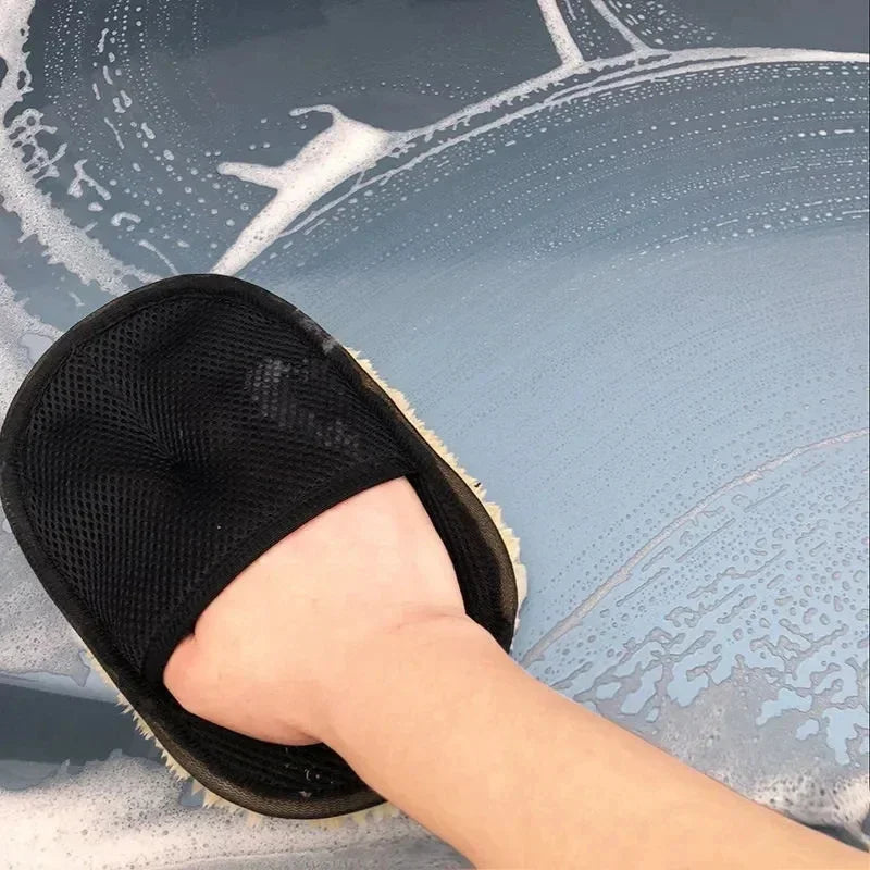 1/10Pcs Car Cleaning Sponge Glove Car Polishing Washing Mitt Gloves Microfibre Wash For Automotive Kitchen Homes Cleaner Wool