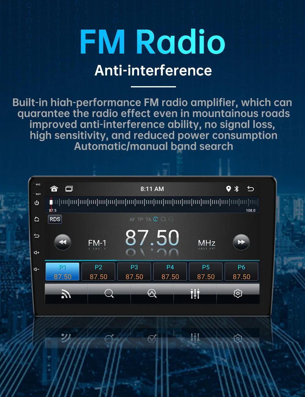 7/9/10 inch Universal Android 13 Car Radio 32G/64G Autoradio android 2 Din car radio GPS BT Central Multimedia Smart car systems