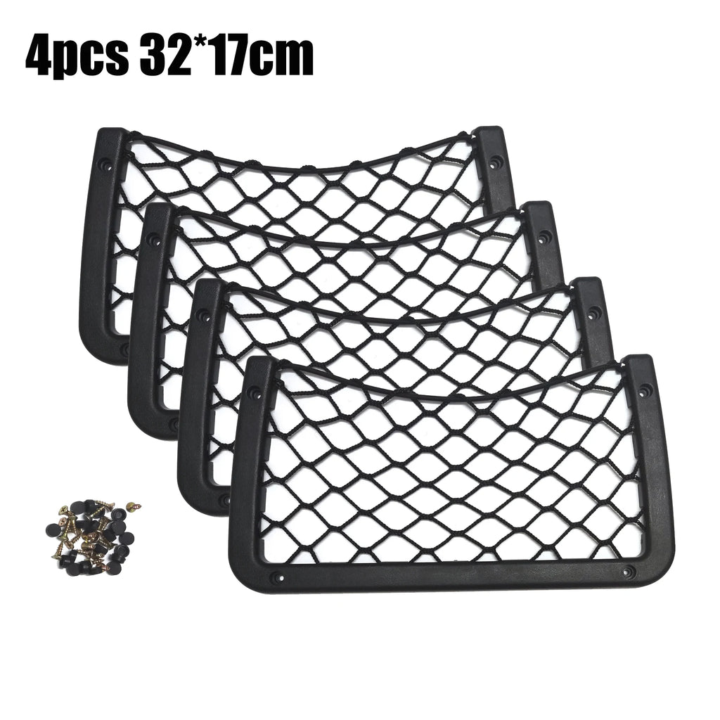 42x21cm/36x18cm/32x21cm/32x17cm Car Organizer Net Pocket Car Net Bag Phone Holder Rack Storage Mesh For Car Caravan Motorhome