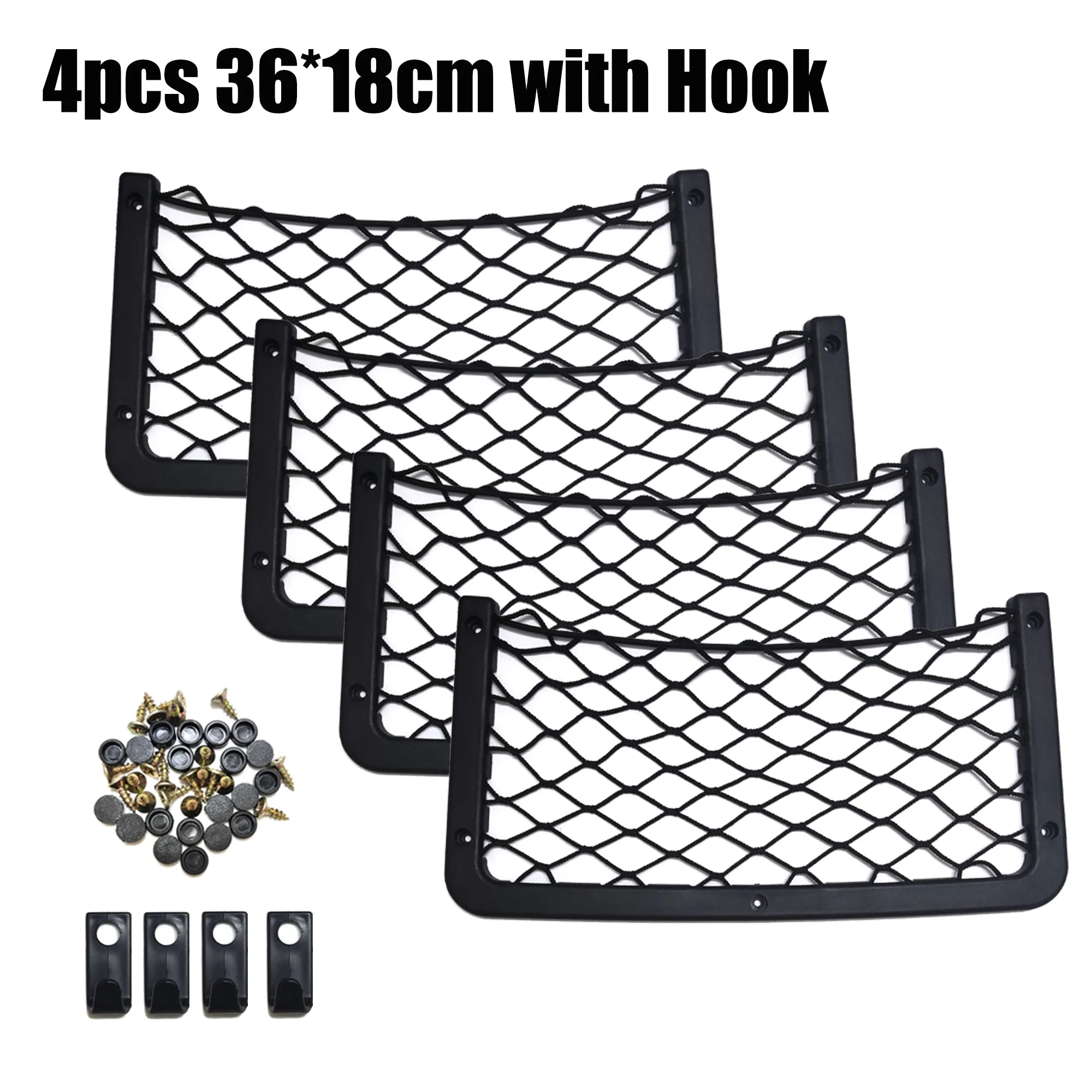 42x21cm/36x18cm/32x21cm/32x17cm Car Organizer Net Pocket Car Net Bag Phone Holder Rack Storage Mesh For Car Caravan Motorhome