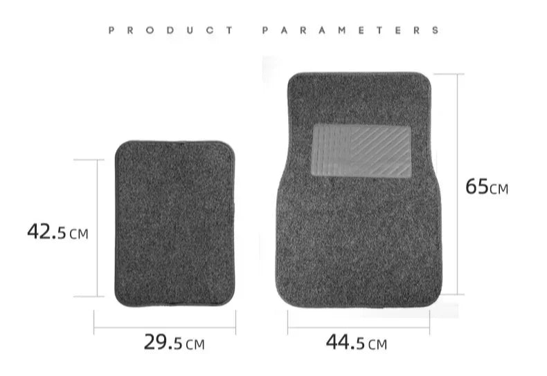 4 Pcs Set Of Universal Car Floor Mats Complete Set Of Non-Slip And Waterproof Suitable SUVs Sedans Trucks Vans Other Vehicles