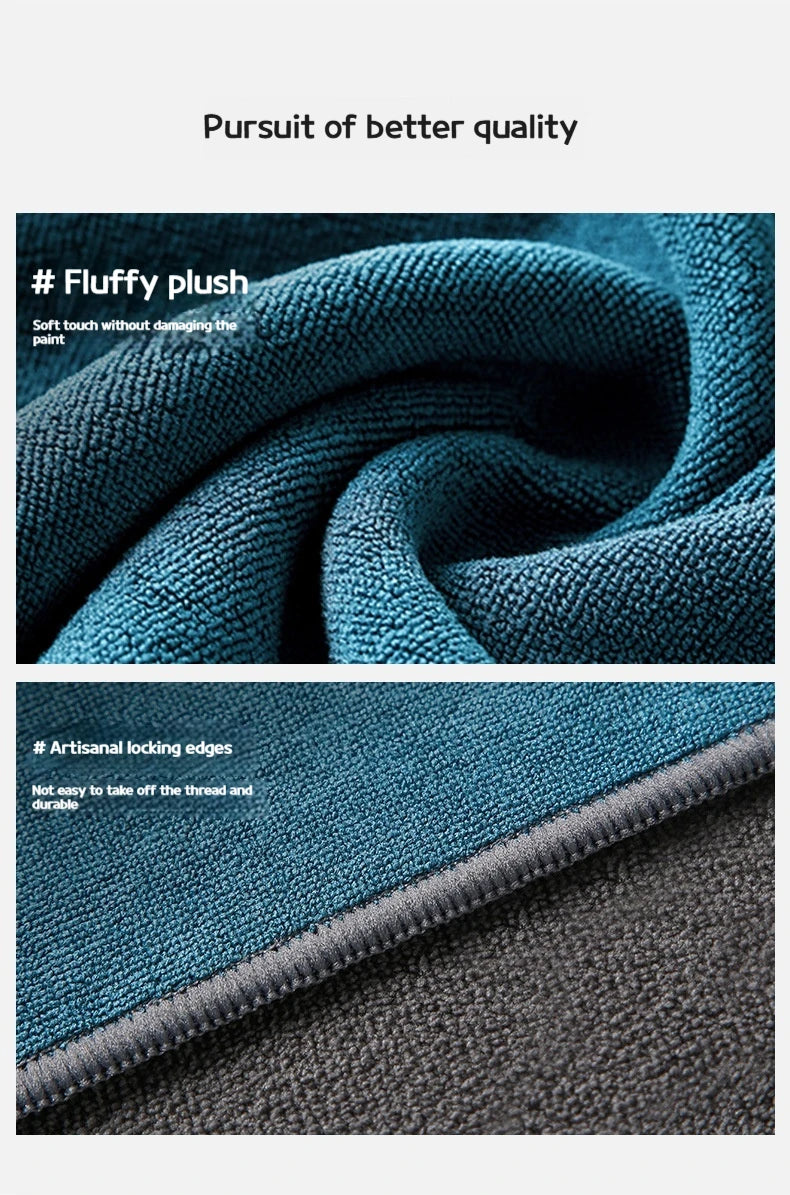 75X35cm Microfiber Car WashIing Towel Lint-Free Car Cleaning Towels Tools Ultra-Soft Drying Cloth Car Detailing Washing Supplies