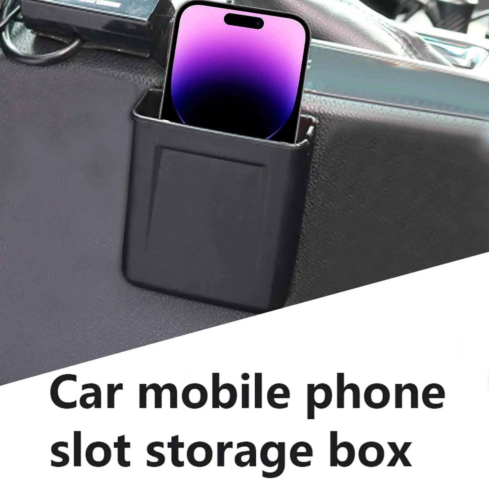 black Organizer For Car Versatile Storage Pocket Car Seat Storage Box Compact Small Car Organizer Car Console Organizers