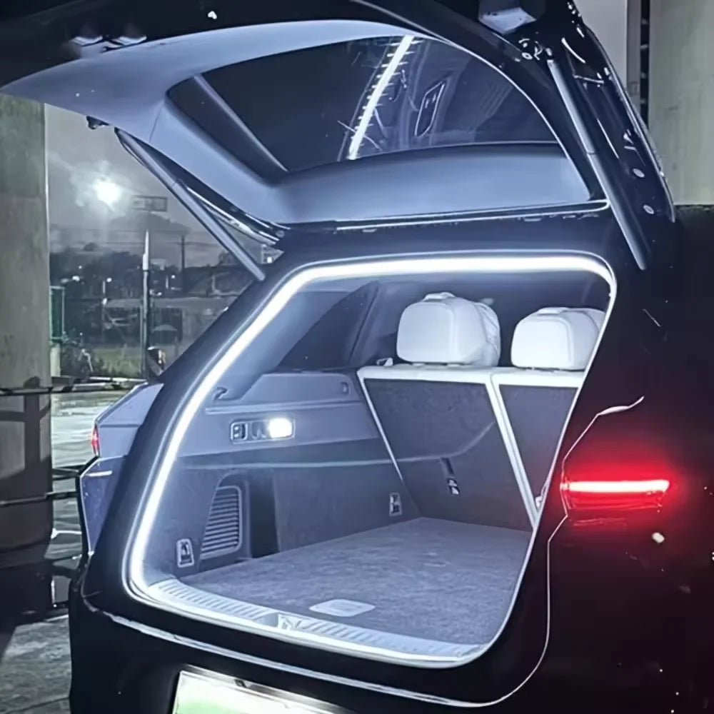Car High Brightness Trunk Lighting Ambient Light Interior Decoration LED Wiring Free Automatic Sensing Tailgate 2/4M Light Strip