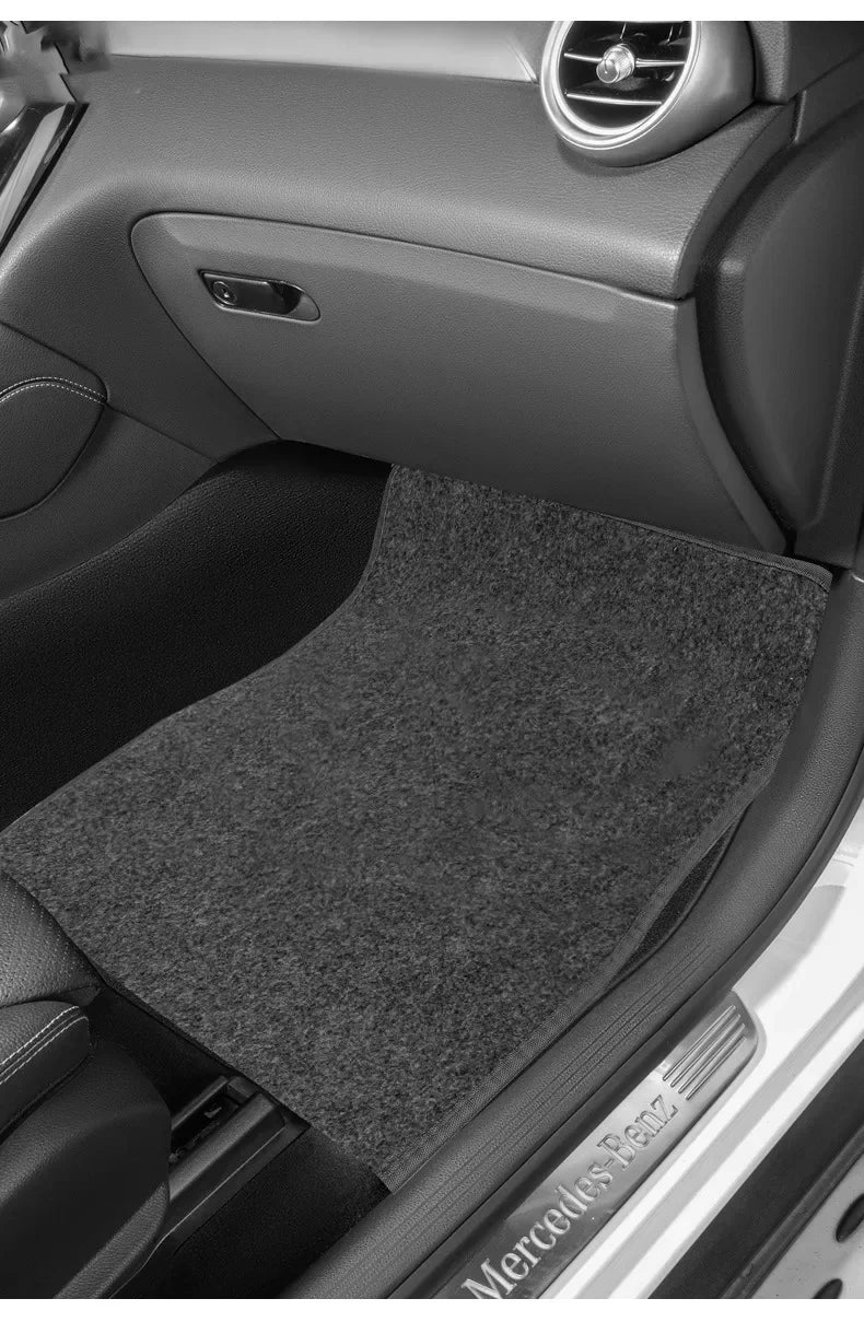 4 Pcs Set Of Universal Car Floor Mats Complete Set Of Non-Slip And Waterproof Suitable SUVs Sedans Trucks Vans Other Vehicles