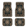 4Pcs Durable Bohemian Car Floor Mats Anti-slip Dirty Resistant Persian Carpet Car Decoration Heavy Duty Car Floor Protector Rugs
