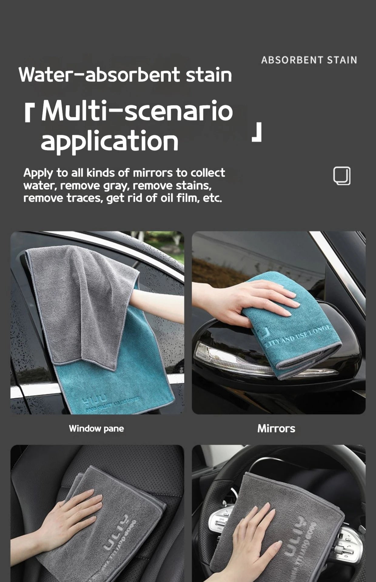 75X35cm Microfiber Car WashIing Towel Lint-Free Car Cleaning Towels Tools Ultra-Soft Drying Cloth Car Detailing Washing Supplies