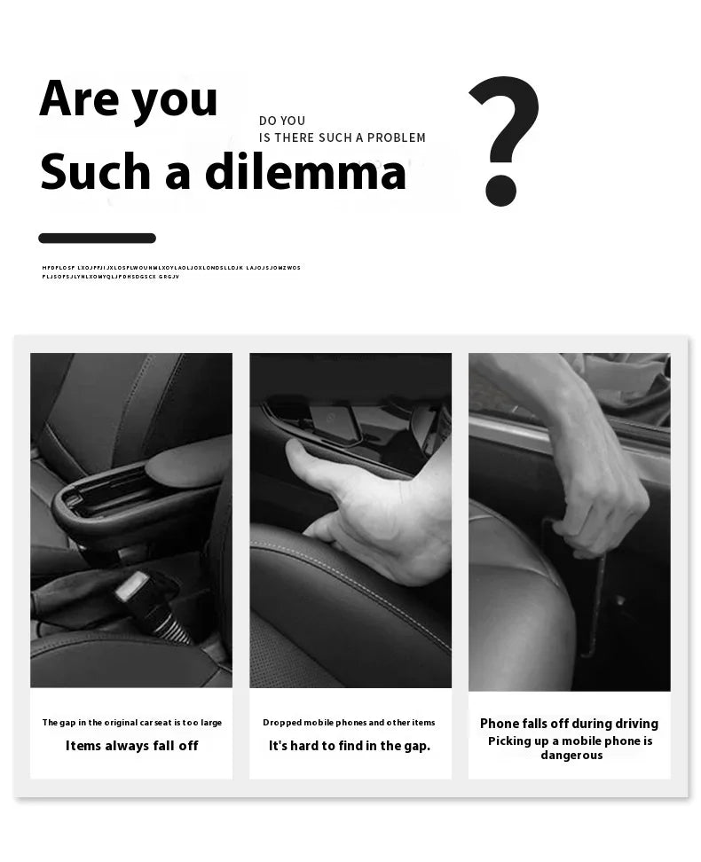 Creative and Practical Automotive Interior Products: Car Seat Gap Plug, Anti-leak Strip, Multi-functional Storage Box