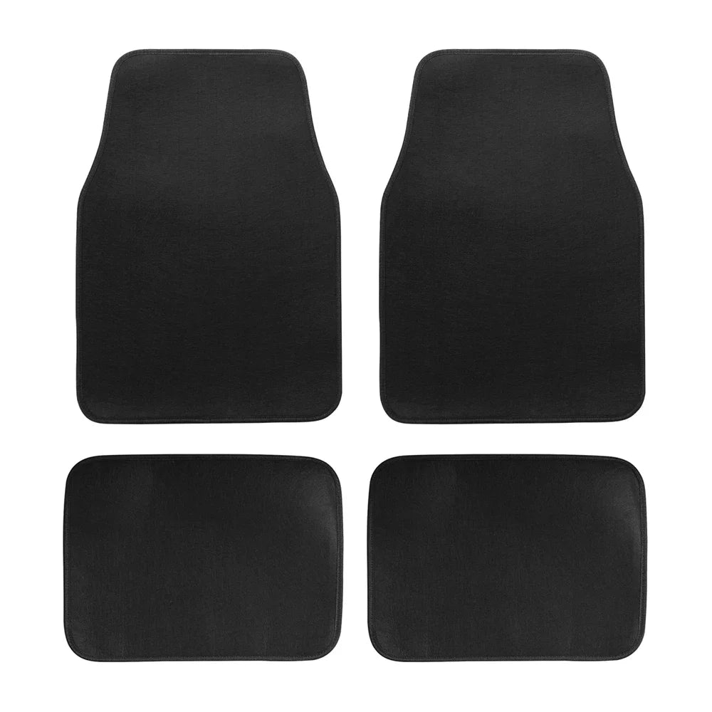 4Pcs Universal Fit Car Floor Mats Front & Rear Automotive Carpet for SUVs Sedans Vans - Interior Protection