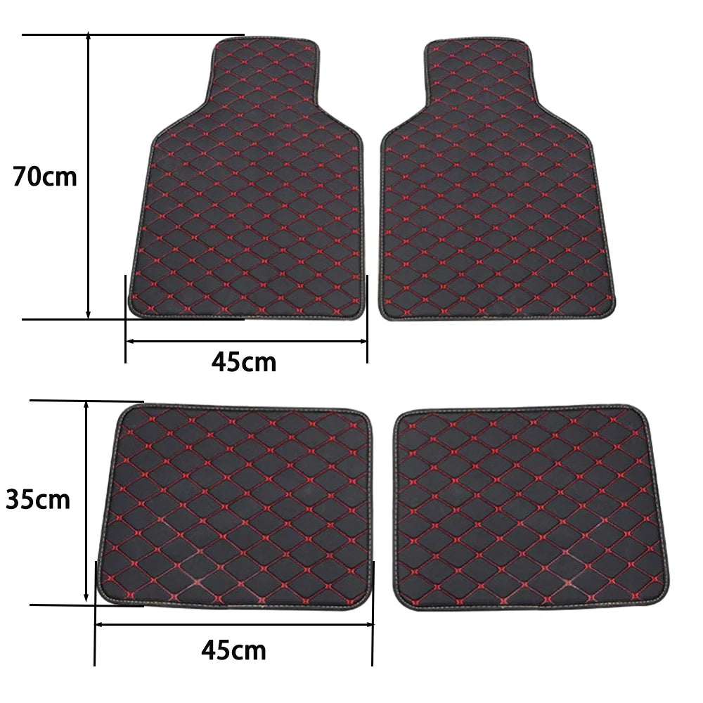 4Pcs Universal Car Floor Mats Carpet Mat Waterproof Anti-dirty Floor Mats for  GREAT WALL M1 M2 M4 Hover H3 X200 Hover H6
