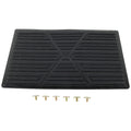 1*Universal Car Floor Pad PVC Pedal Plate Anti Skid Foot Heel Scuff Plate Car Floor Mat Non-Slip Carpet Patch 23×15cm Car Mats