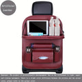 Car Seat Anti-kick Pad Storage Bag Car Organizer Tray DeluxePULeather Multipurpose Storage Car Interior Accessories