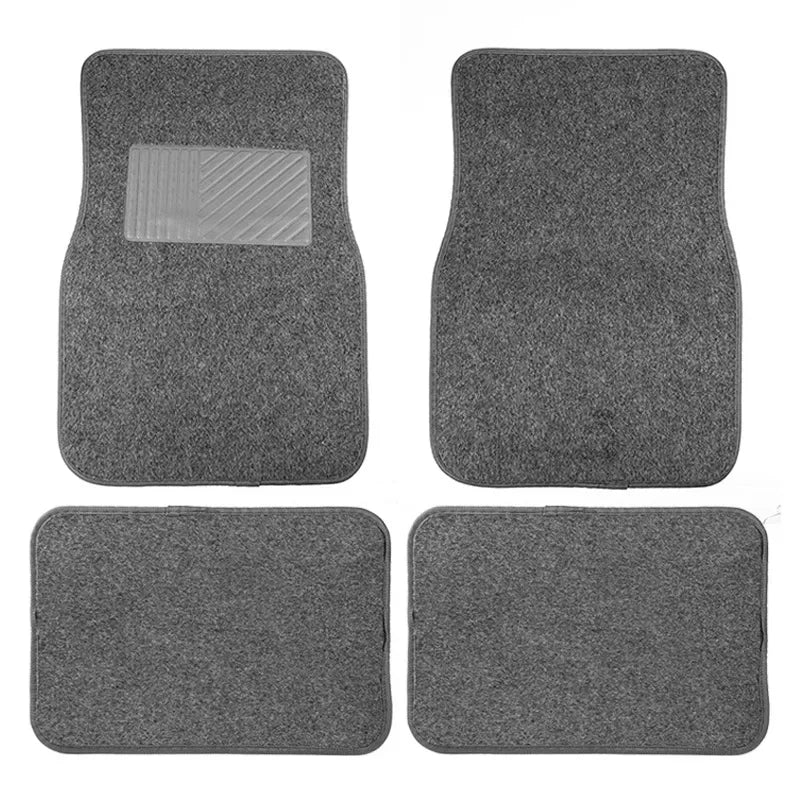 4 Pcs Set Of Universal Car Floor Mats Complete Set Of Non-Slip And Waterproof Suitable SUVs Sedans Trucks Vans Other Vehicles