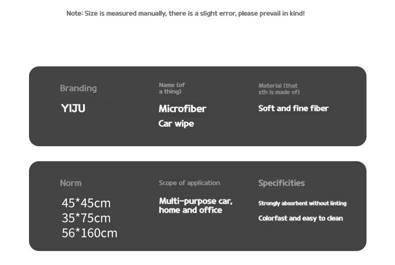 75X35cm Microfiber Car WashIing Towel Lint-Free Car Cleaning Towels Tools Ultra-Soft Drying Cloth Car Detailing Washing Supplies