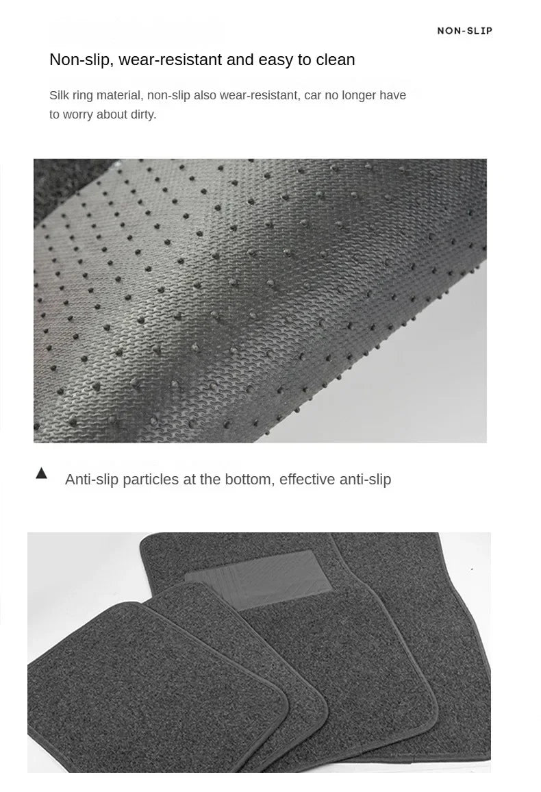 4 Pcs Set Of Universal Car Floor Mats Complete Set Of Non-Slip And Waterproof Suitable SUVs Sedans Trucks Vans Other Vehicles