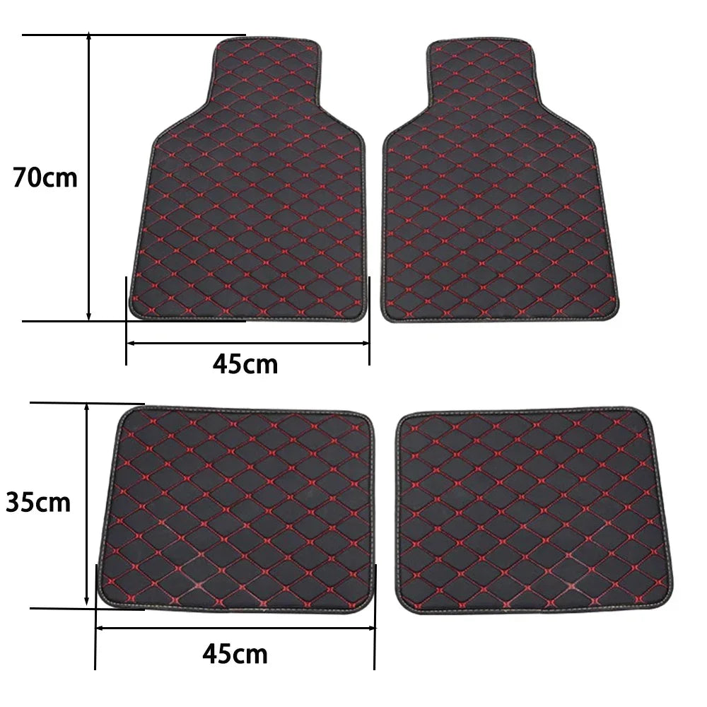 4Pcs Universal Car Floor Mats Carpet Mat Waterproof Anti-dirty Floor Mats for  GREAT WALL M1 M2 M4 Hover H3 X200 Hover H6