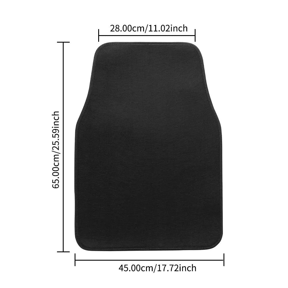 4Pcs Universal Fit Car Floor Mats Front & Rear Automotive Carpet for SUVs Sedans Vans - Interior Protection